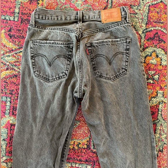 Levi's | Women’s grey Premium 501 button-fly straight leg jeans, size 24x30 - Picture 5 of 14